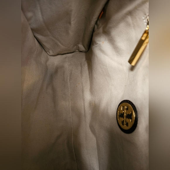 Tory Burch Brown Nylon Leopard Heart Tote Handbag EUC - Picture 11 of 16